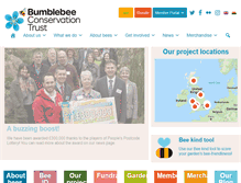 Tablet Screenshot of bumblebeeconservation.org